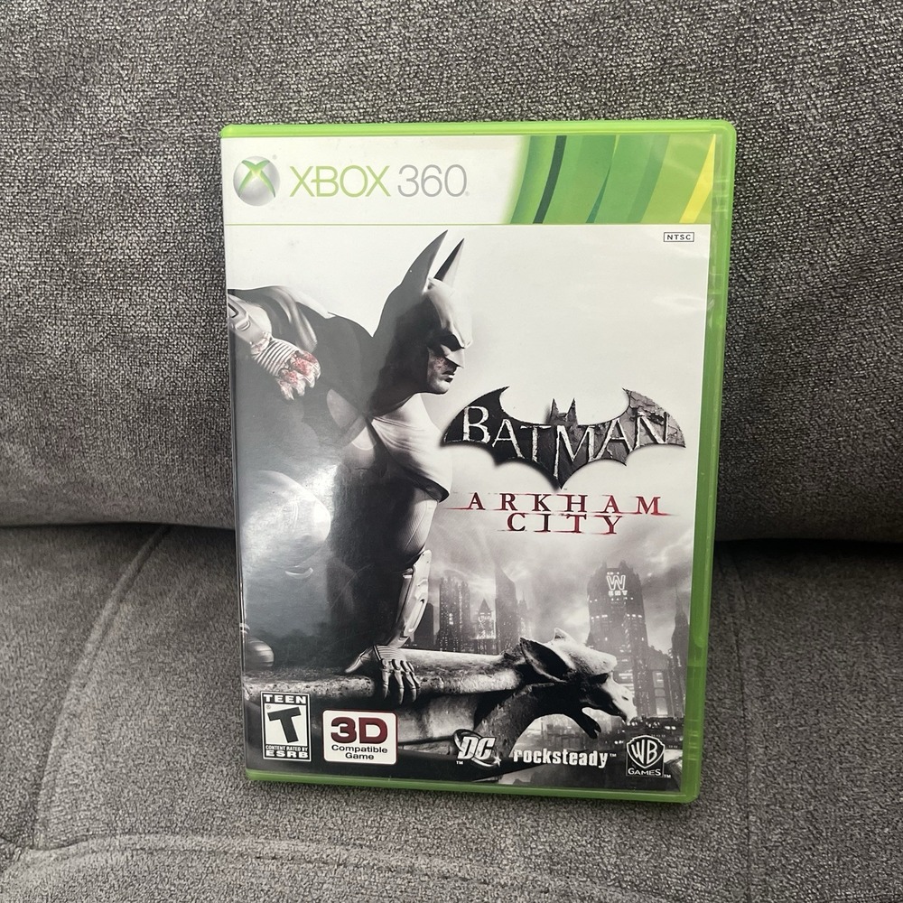 Batman Arkham City Microsoft Xbox 360 2011 CIB Complete w/ Manual Tested Works!